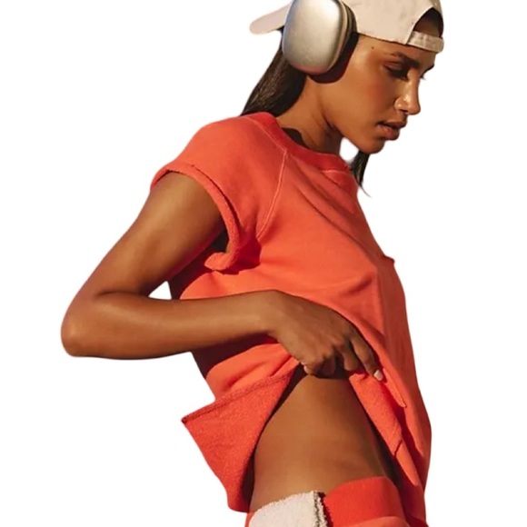 FP Movement Winning Stretch Top Summer Poppy XS NWOT Lounge Gym Pilates Tennis - Picture 6 of 9